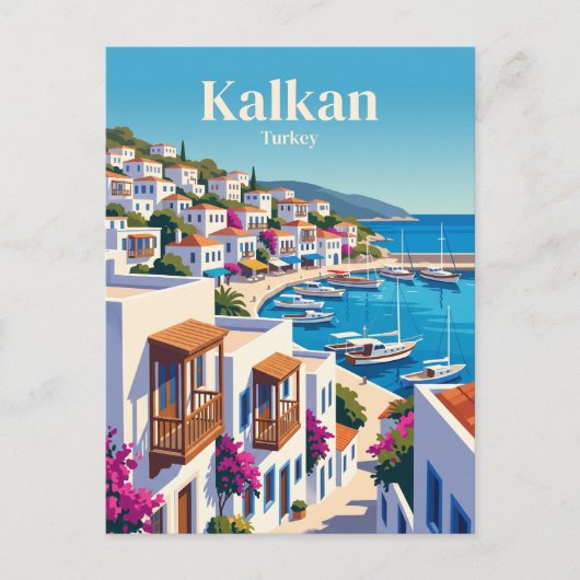 Carte Postale Kalkan Turquie (Devant)