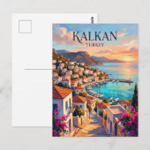 Carte Postale Kalkan Turquie (Devant / Derrière)