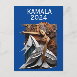 Carte Postale Kamala 2024 pour le président Thunder_Cove