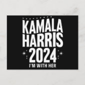 Carte Postale Kamala 2024 Soutenez I'm With Her Kamala Harris (Devant)