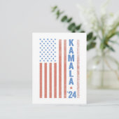 Carte Postale Kamala : élection présidentielle du drapeau améric (Debout devant)