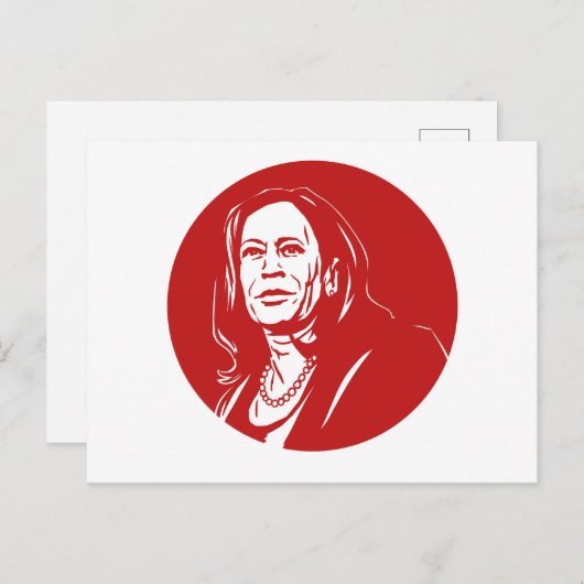 Carte Postale Kamala Harris (Devant / Derrière)