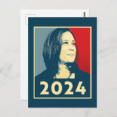 Carte Postale Kamala Harris 2024 (Devant / Derrière)