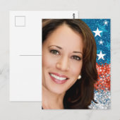 Carte Postale Kamala Harris 2024 mon président est un noir et un (Devant / Derrière)