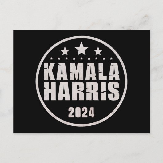 Carte Postale Kamala Harris 2024 Pour Les Élections Rétro Du Pré (Devant)