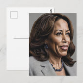 Carte Postale Kamala Harris 2024 Vice-présidente de Black Women (Devant / Derrière)