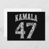 Carte Postale Kamala Harris 47 e Président USA Amérique 2024 (Devant / Derrière)