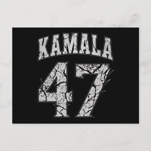 Carte Postale Kamala Harris 47 e Président USA Amérique 2024 (Devant)