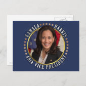 Carte Postale Kamala Harris 49e vice-présidente (Devant / Derrière)