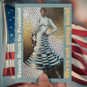 Carte Postale Kamala Harris à la présidence ! Nous ne reviendron