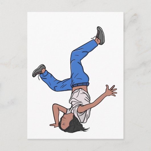 Carte Postale Kamala Harris Cool Breakdance (Devant)
