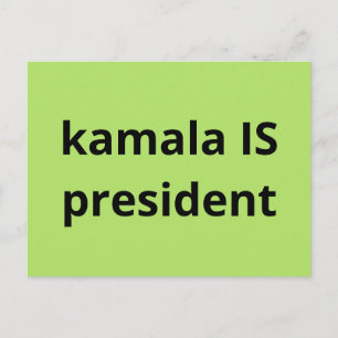 Carte Postale Kamala Harris est la présidente des élections de 2