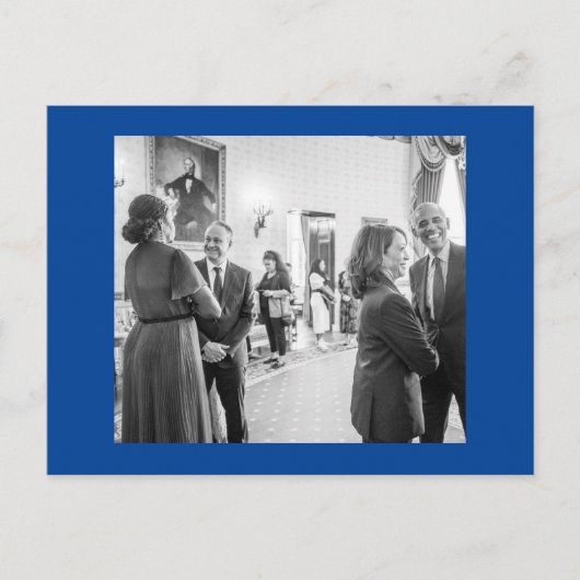 Carte Postale Kamala Harris et Barack Obama (Devant)