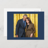 Carte Postale Kamala Harris et Barack Obama (Devant / Derrière)
