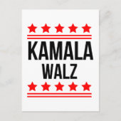 Carte Postale Kamala Harris et Tim Walz (Devant)