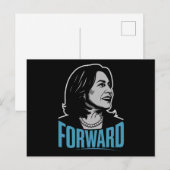 Carte Postale Kamala Harris Forward (Devant / Derrière)