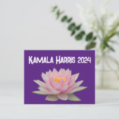 Carte Postale Kamala Harris Lotus 2024 (Debout devant)