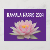 Carte Postale Kamala Harris Lotus 2024 (Devant)