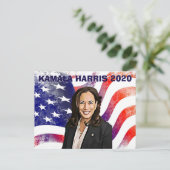 Carte Postale Kamala Harris pour l'élection présidentielle de 20 (Debout devant)