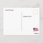 Carte Postale Kamala Harris pour l'élection présidentielle de 20 (Dos)