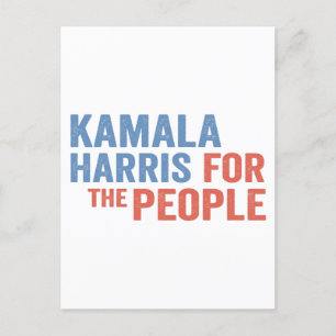 Carte Postale Kamala Harris pour les démocrates électoraux popul