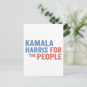 Carte Postale Kamala Harris pour les démocrates électoraux popul (Debout devant)