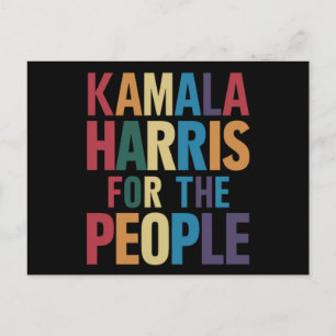Carte Postale Kamala Harris Pour Président LGBT Gay Pride Rainbo