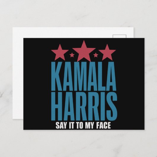 Carte Postale Kamala Harris Si Vous Avez Quelque Chose À Dire (Devant / Derrière)