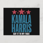 Carte Postale Kamala Harris Si Vous Avez Quelque Chose À Dire (Devant)