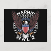 Carte Postale Kamala Harris Tim Walz Valse 2024 Election (Devant)