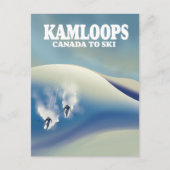 Carte Postale Kamloops Canada pour skier (Devant)
