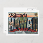Carte Postale Kamuela, Hawaii - Scènes de grandes lettres (Devant / Derrière)