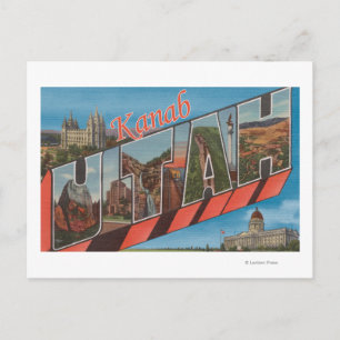 Carte Postale Kanab, UtahGrandes lettres ScènesKanab, UT