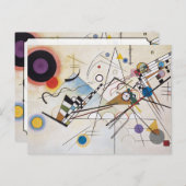 Carte Postale Kandinsky 1923/composition viii/pixdecines (Devant / Derrière)