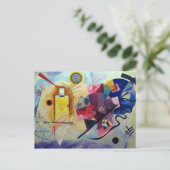Carte Postale Kandinsky 1925/jaune/rouge/bleu/pixdezines (Debout devant)