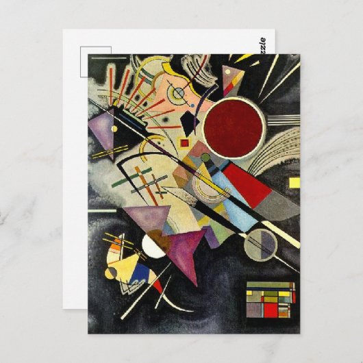 Carte Postale Kandinsky - Accompagnement Noir (Devant / Derrière)