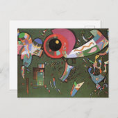 Carte Postale Kandinsky - Autour du cercle (Devant / Derrière)