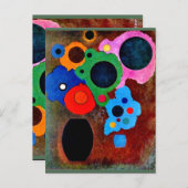 Carte Postale Kandinsky - Black Increment, (Devant / Derrière)