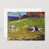 Carte Postale Kandinsky - Blue Rider, paysage (Devant / Derrière)