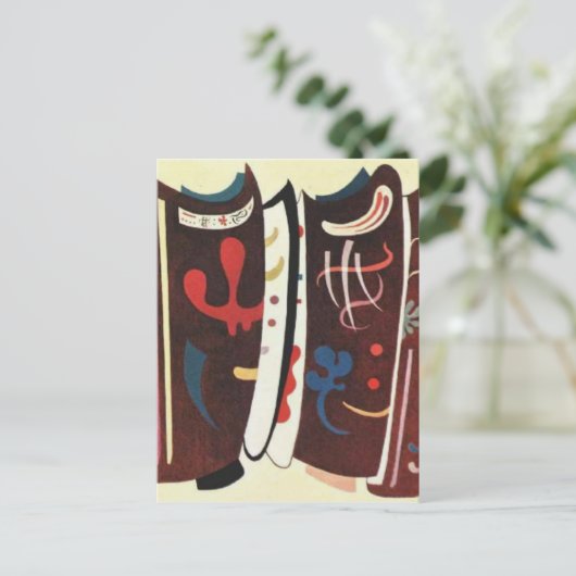 Carte Postale Kandinsky Brown avec Supplément Abstrait (Debout devant)