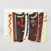 Carte Postale Kandinsky Brown avec Supplément Abstrait (Devant / Derrière)