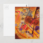 Carte Postale Kandinsky Brown jaune bleu rouge (Devant / Derrière)