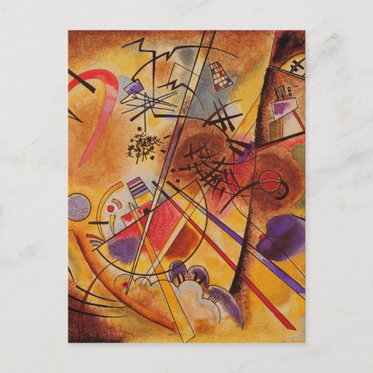 Carte Postale Kandinsky Brown jaune bleu rouge (Devant)