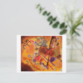 Carte Postale Kandinsky Brown jaune bleu rouge (Debout devant)