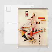 Carte Postale Kandinsky - Certainement, art abstrait, (Devant / Derrière)