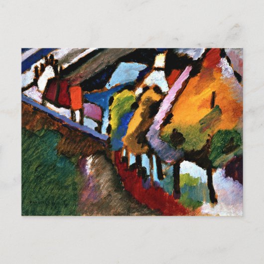 Carte Postale Kandinsky - Château de Murnau et église (Devant)