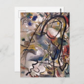 Carte Postale Kandinsky Claasical Art Abstrait Peinture (Devant / Derrière)