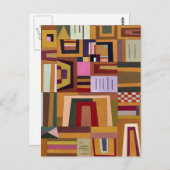 Carte Postale Kandinsky - Compensation Rose (Devant / Derrière)