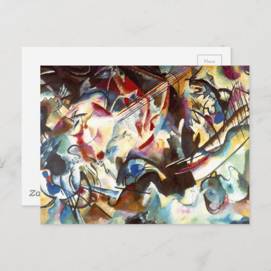 Carte Postale Kandinsky Composition Abstraite VI (Devant / Derrière)
