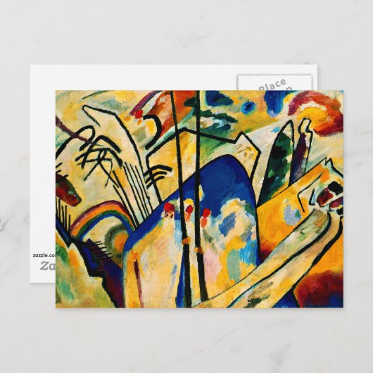 Carte Postale Kandinsky - Composition IV (Devant / Derrière)